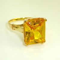 Thumbnail for Rectangle Solitaire Ring Shampagne