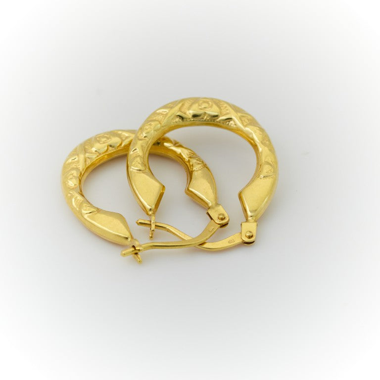 Small Gold Hoop Earrings for Girls or Women 11