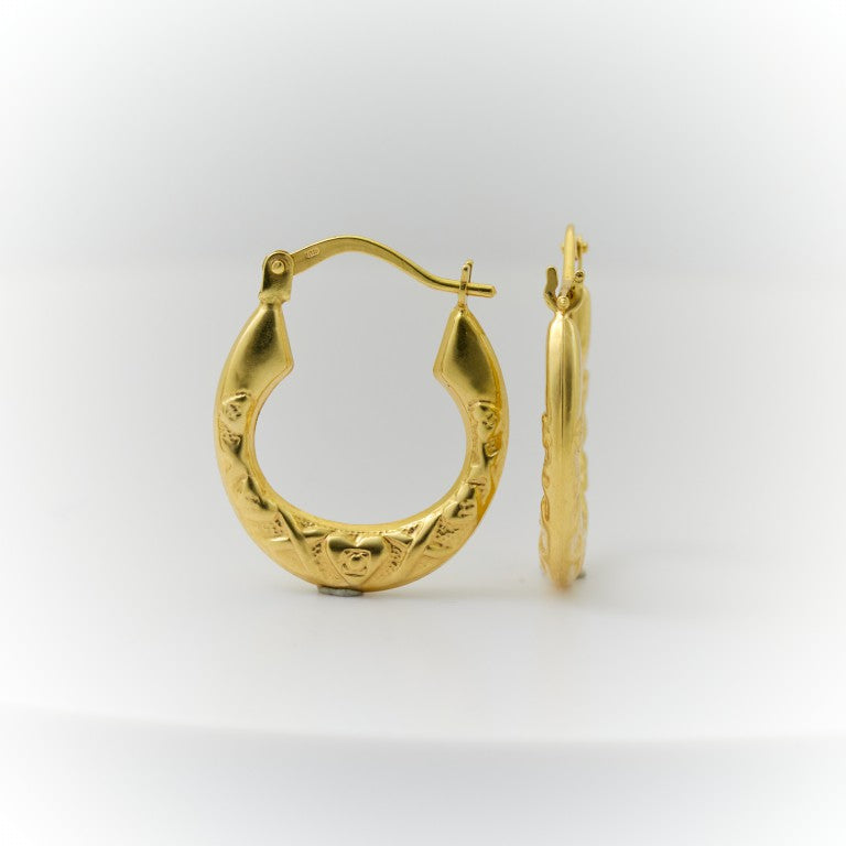 Small Gold Hoop Earrings for Girls or Women 12