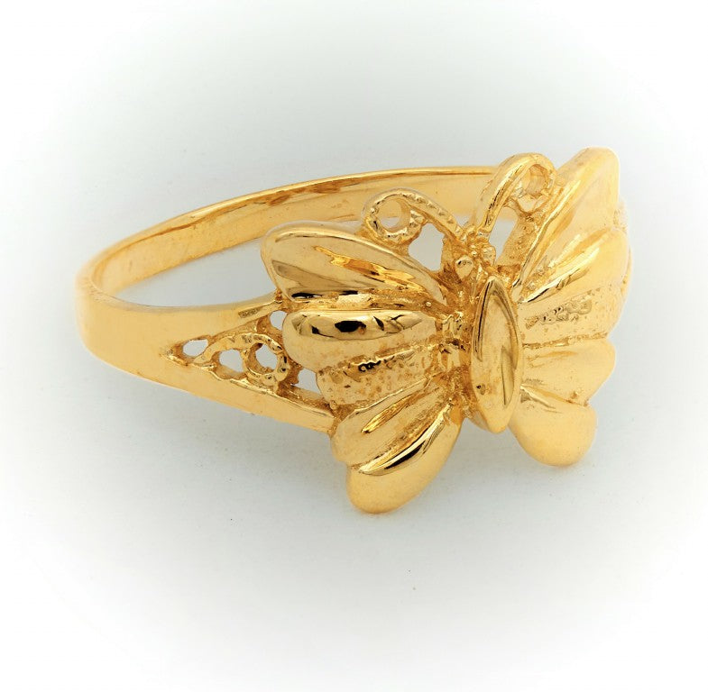 Anillo de mariposa para mujeres o niñas