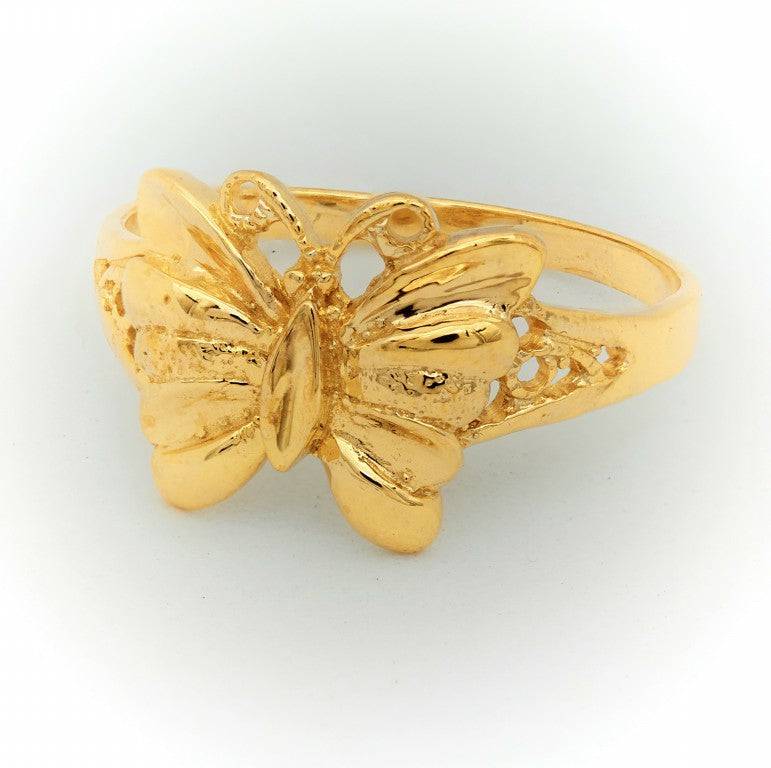 Anillo de mariposa para mujeres o niñas