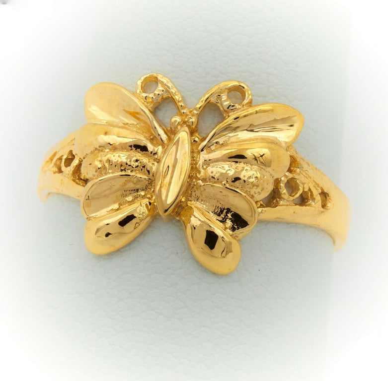 Anillo de mariposa para mujeres o niñas