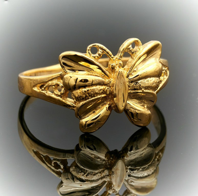 Anillo de mariposa para mujeres o niñas