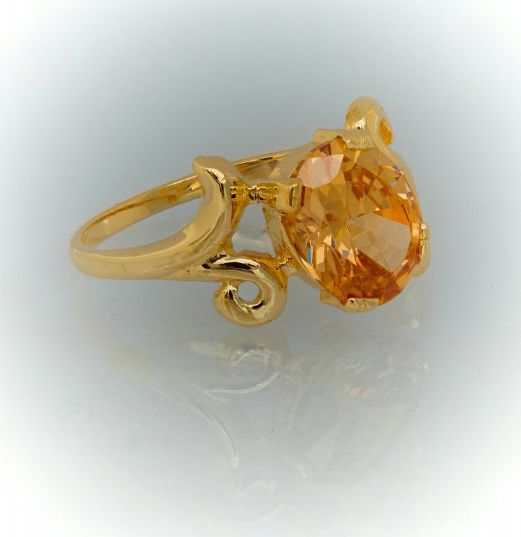 Oval Gold Ring