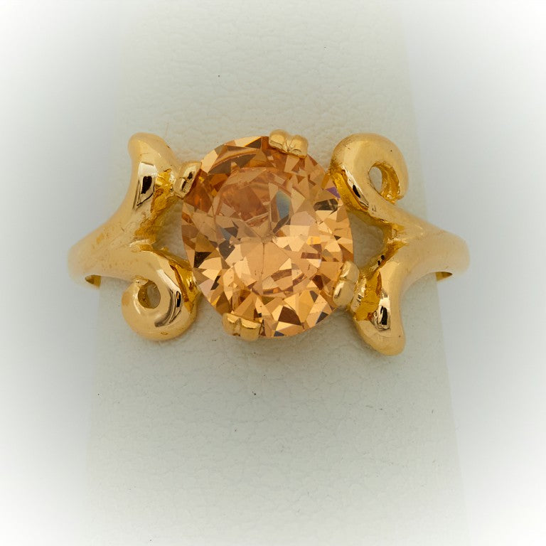 Oval Gold Ring