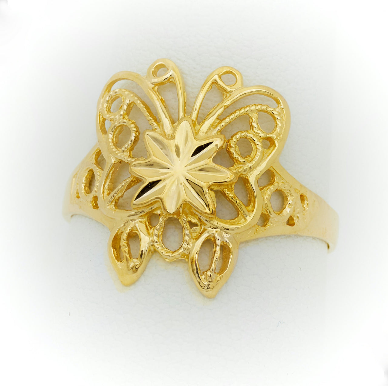 Gold Butterfly Ring 