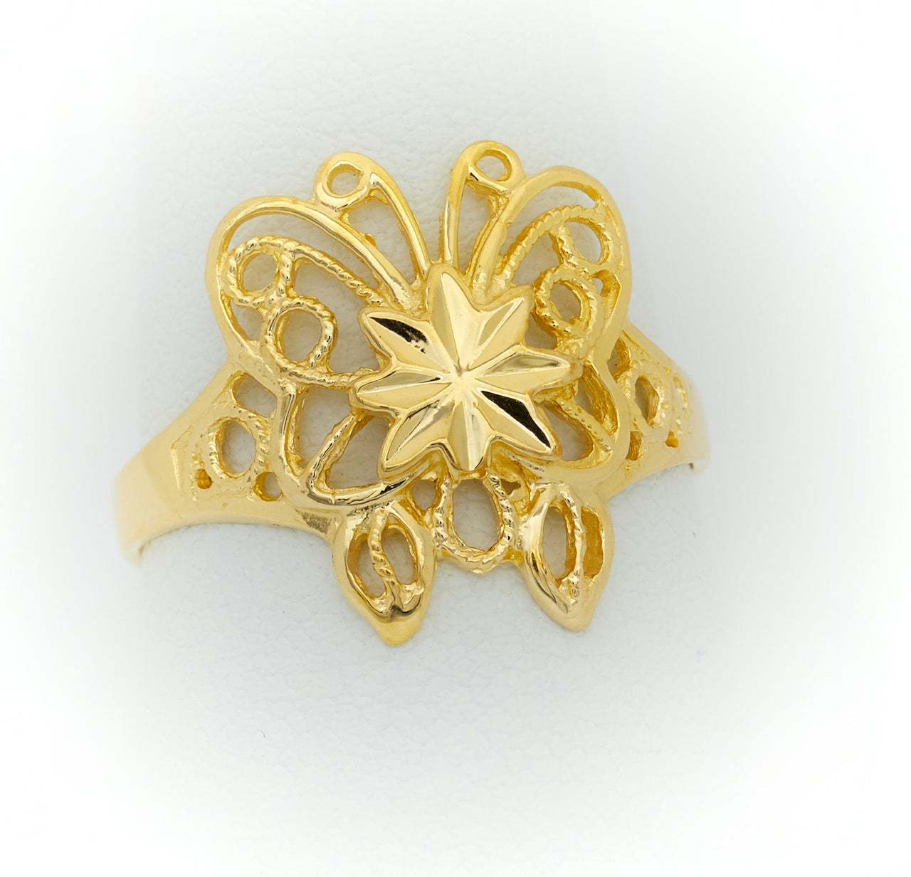 Gold Butterfly Ring 2