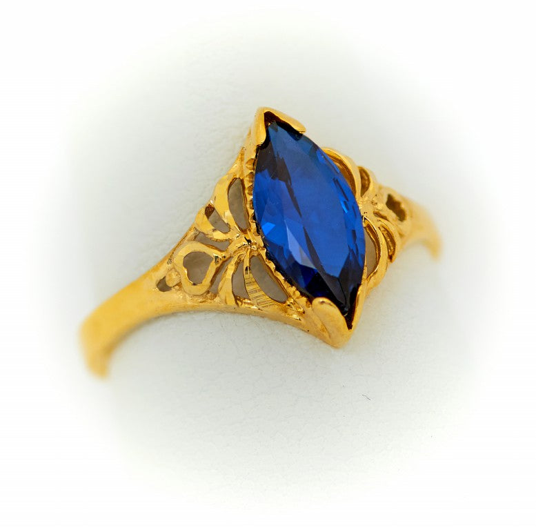 Marquise Ring blue