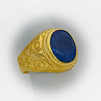 Thumbnail for Dark Blue Stone Mens Ring