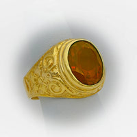 Thumbnail for Orange Stone Mens Ring