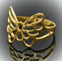 Thumbnail for Butterfly Gold Ring big spaces openwork