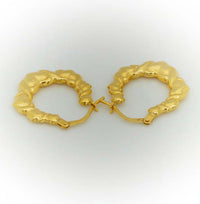 Thumbnail for Gold Heart Hoop Earrings 4