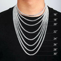 Thumbnail for Buy 999 Pure Silver Cuban Link Chain |  Men's Sterling Silver Chain