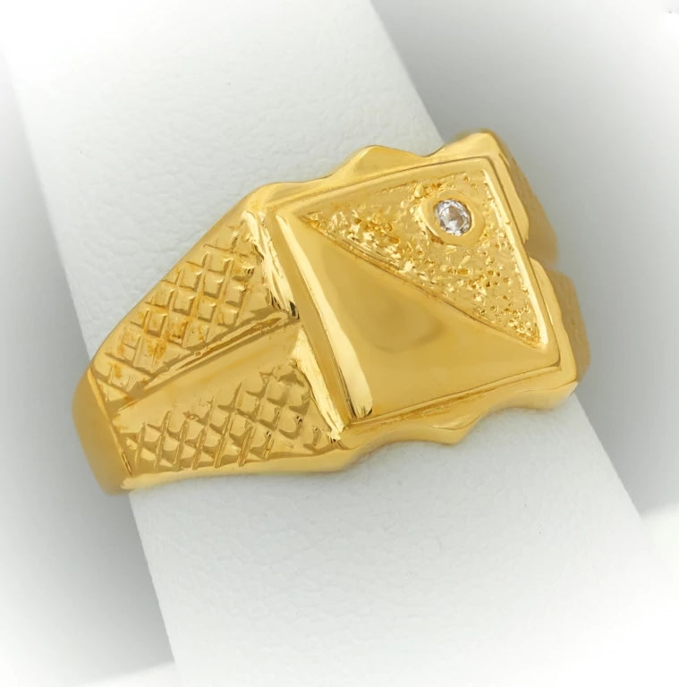 gold mens signet ring