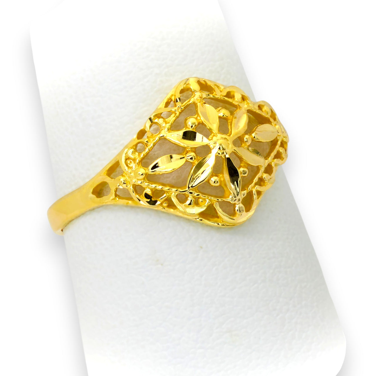 Leaves ring 10k gold