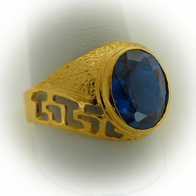 Men's Gold Ring for Middle Finger | 10k & 14k Yellow Gold Solid Ring