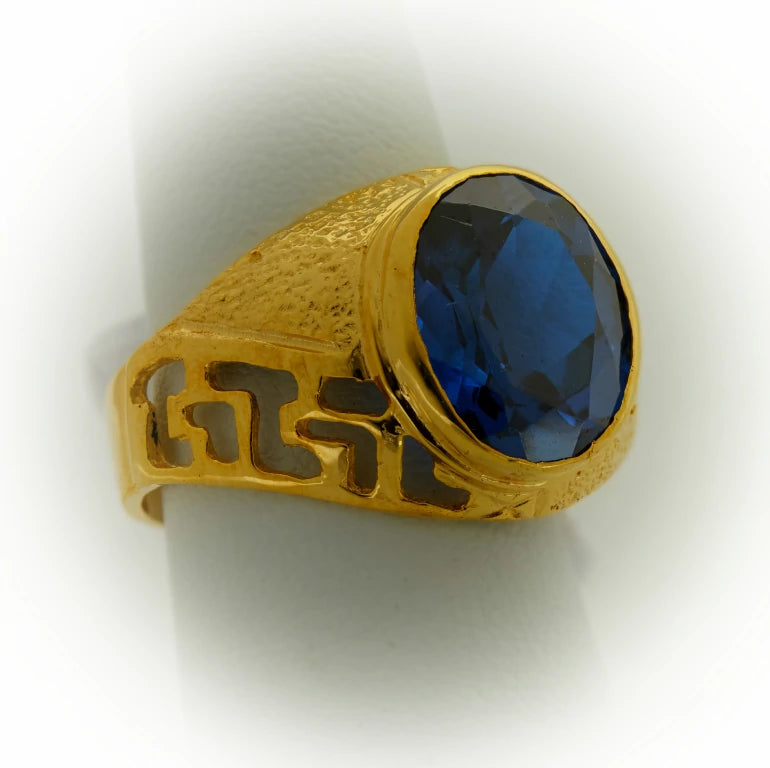 Dark Blue Stone ring for men