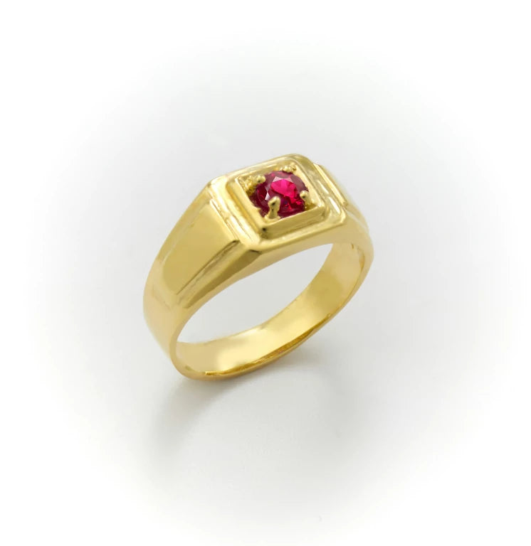 simple gold ring for men's