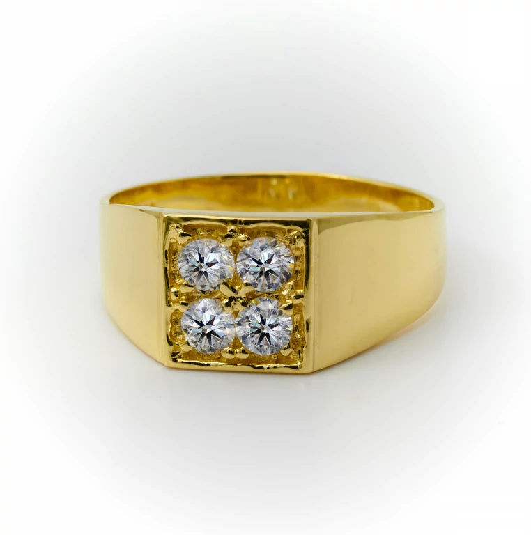 Square Ring | Gold Ring for Teenager